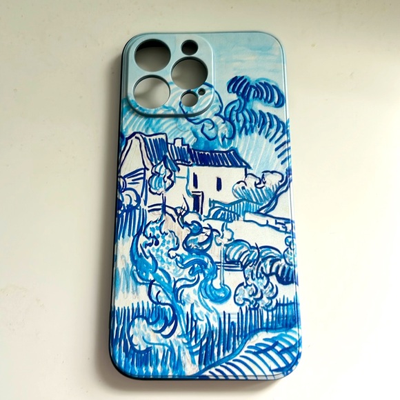 Murlebay Other - NWT iphone 14 Phone Case, Van Gogh Landscape Aesthetic Art Blue Phone Case